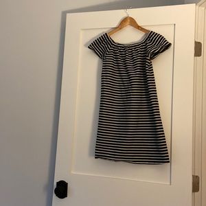 Madewell Striped Off-Shoulder Mini Dress Size S